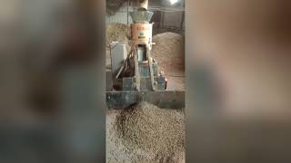 Small-scale flat-die biomass pellet machine