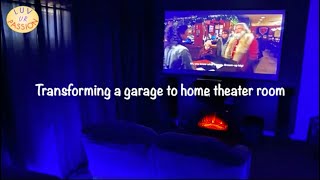 DIY: Transforming a garage to a Home theatre/Movie Room