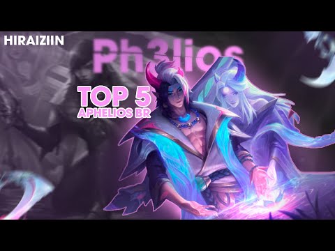 O BONECO FICA AINDA MAIS ESTUPIDO NAS MÃOS DO @Ph3lios - Highlits TOP5 BR Aphelios