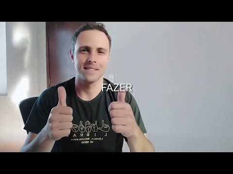 Fazer / fez / faz  Sinal em Libras.