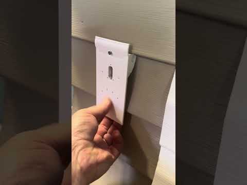 Vinyl siding Mount for all siding between 3-5 in.   Doorbellmount.com #vinylsiding #ringdoorbell