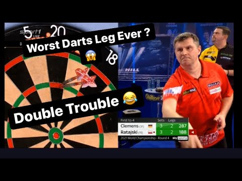 Worst Leg EVER ?! Clemens vs Ratajski Set 7 Sudden DEATH Leg - World Darts Championship 2021