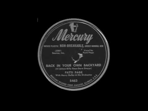 Back In Your Own Back Yard - Patti Page