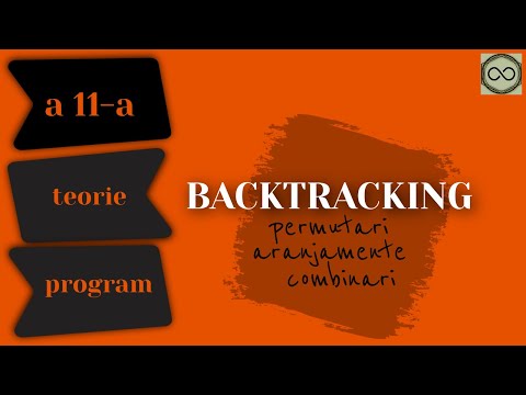 Backtracking - Permutari, Aranjamente, Combinari - Teorie si Program C++ - Clasa a 11-a