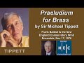 "Praeludium for Brass" (Michael Tippett) - Frank Battisti & New England Conservatory Wind Ens: 1976