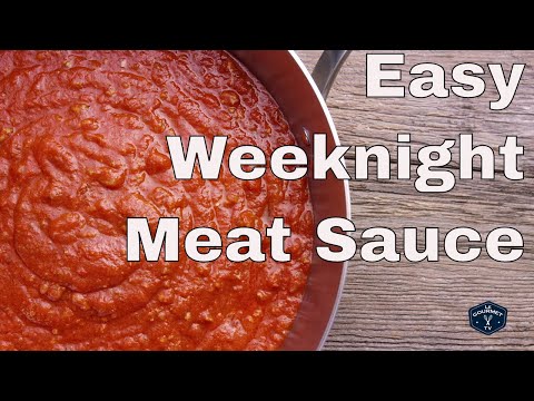 Easy Weeknight Italian Meat Sauce