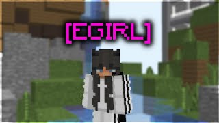 PVPING an E-Girl in minecraft
