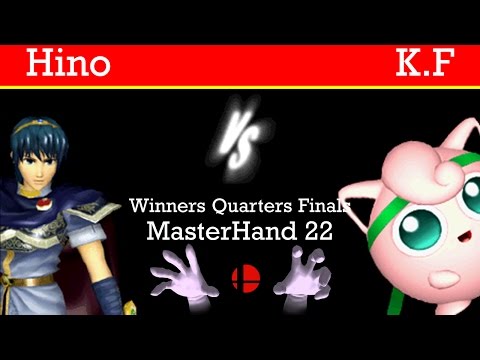 MasterHand 22 WQF - Hino(Marth) vs. K.F(Jigglypuff)