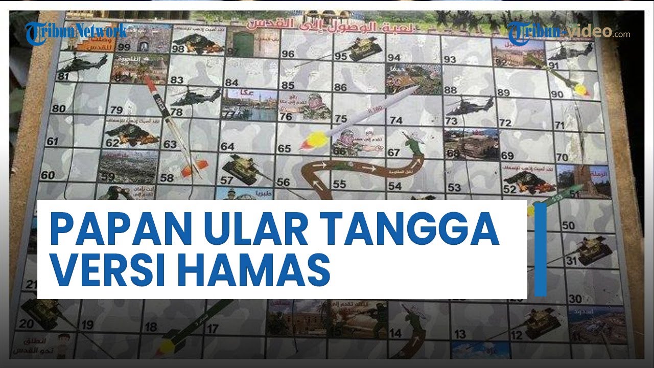 Tangga Target IDF Temukan Papan Ular Tangga Versi Hamas, Berisi Gambar Senjata, Tank ...