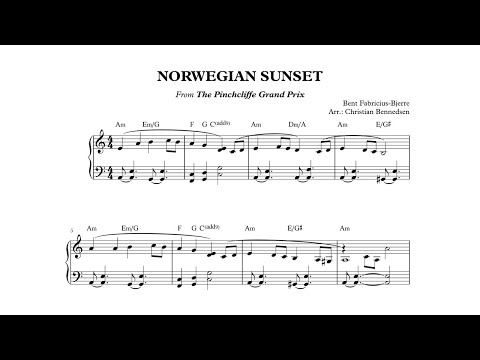 Norwegian Sunset - Easy Piano