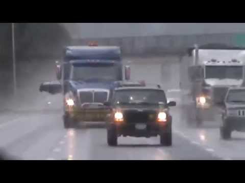 pilotcar.tv™ - Time-lapse 15ft Wide Disc of Coiled Steel 3 Pilot Cars