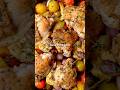 Simple but SUCCULENT One-Pan Mediterranean Chicken Thighs #WeeknightRecipe #EasyDinnerIdeas