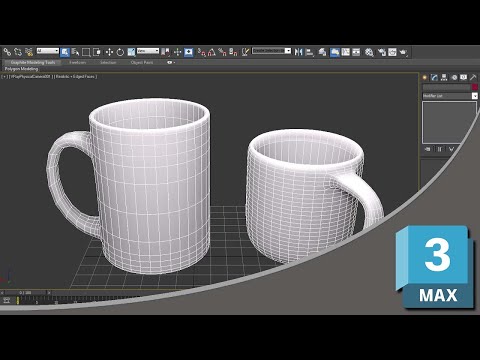 3ds max Coffee Cup modeling tutorial in Hindi || Deepak Verma