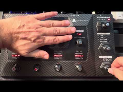 Zoom B6 DI Type and Bypass signal explained. Bass effects.