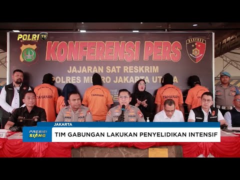 POLRES METRO JAKARTA UTARA UNGKAP KASUS PENCURIAN PELAT BESI KOLONG TOL, LIMA PELAKU DIAMANKAN