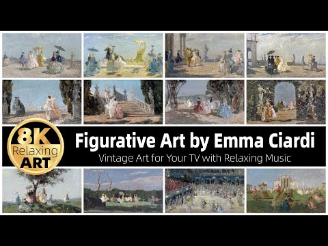 Relaxing 8K HD Art Video: Figurative Art by Emma Ciardi | 30 Minutes of Calming Music