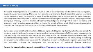 Smart Irrigation Market 2020: Future Trends, Key Players Till 2027