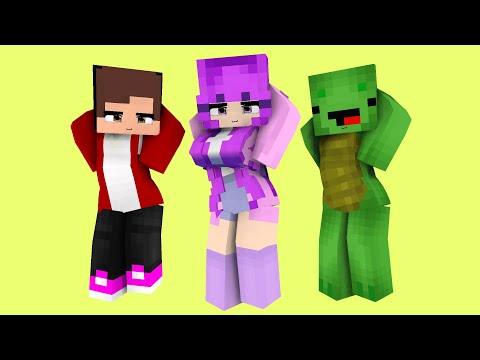 APHMAU FRIENDS COUPLE DANCE DARLING OHAYO MAIZEN JJ, MIKEY, AND ZOEY - MINECRAFT ANIMATION #shorts
