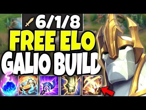 This Galio build is just FREE ELO 🔥 One COMBO ALL ENEMY TEAM DEAD 🔥 LoL TOP Galio Season 10 Gameplay