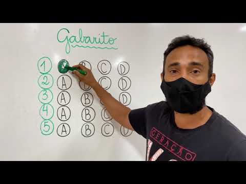 Como preencher corretamente o gabarito?