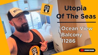 Utopia Of The Seas Cruise Ship | Ocean View Balcony 11286 |HD Room Tour #cruise