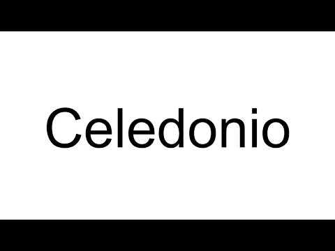 How to Pronounce Celedonio (Spanish)