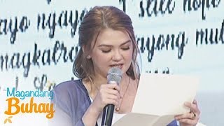 Magandang Buhay: Camille Prats&#39; letter for Angelica Panganiban