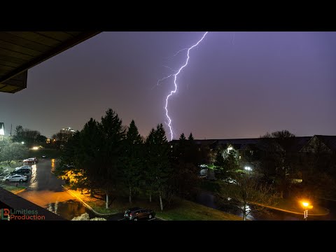 Twin Cities Thunderstorm Timelapse - April 5-6, 2021 #limitlessproduction #weather