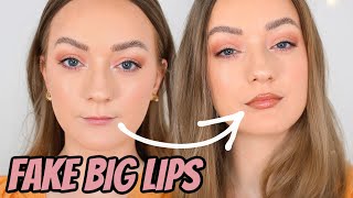 HOW TO Make TINY Lips Look BIGGER !! Tips to Fake Big Lips With Makeup