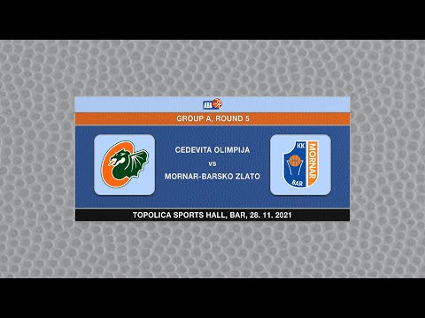 U19 ABA League Ch. 2021/22, Round 5 match: Cedevita Olimpija - Mornar-Barsko zlato (28.11.2021)