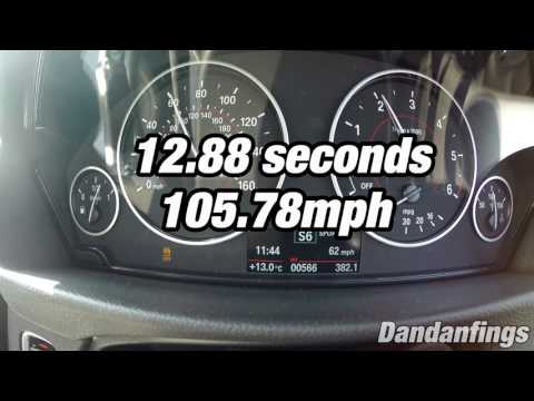 335d F30 1/4 Mile - Santa Pod - Acceleration