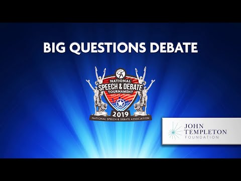 Big Questions Debate Final Round - Nationals 2019