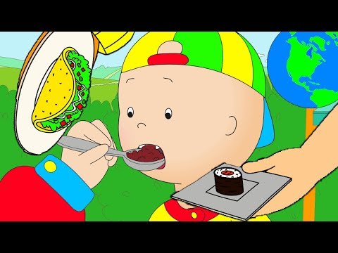 Caillou en Español Castellano | Caillou y la Comida Internacional | Dibujos Animados Completos