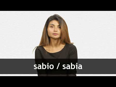 How to pronounce SABIO / SABIA in Latin American Spanish