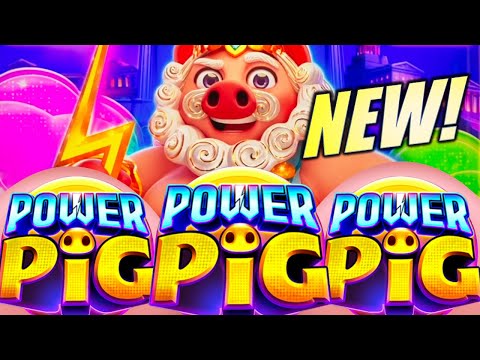 NEW!!! POWER PIG 🐷 PIGS, CLOUDS, & SNOUTS!! Slot Machine @PEPPERMILL CASINO (LIGHT & WONDER)