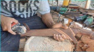 Download lagu Membuat golok sembelih dari bearing bekas/ Making a slaughter machete from a used bearing mp3