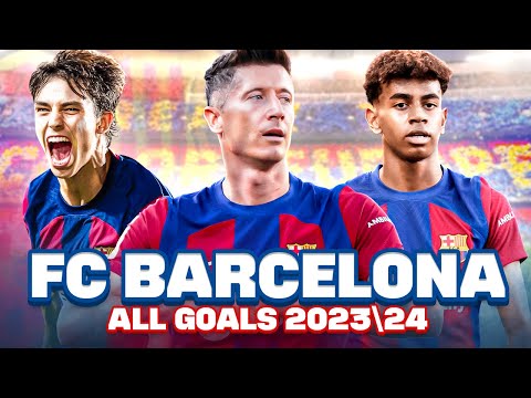 ALL BARCELONA 2023/2024 Goals in 8 MINUTES!