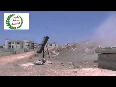 استهداف قوات النظام براجمة صواريخ كاتيوشا من قبل لواء القصاص في محافظة حلب