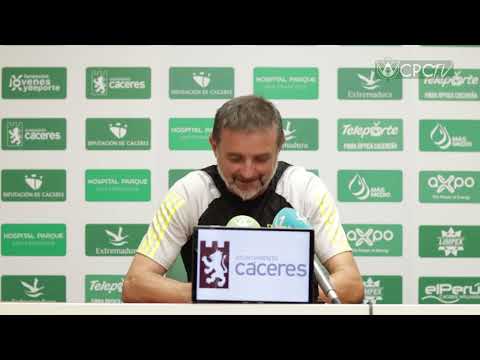 Rueda de prensa de Julio Cobos previa al partido ante la UD Sanse