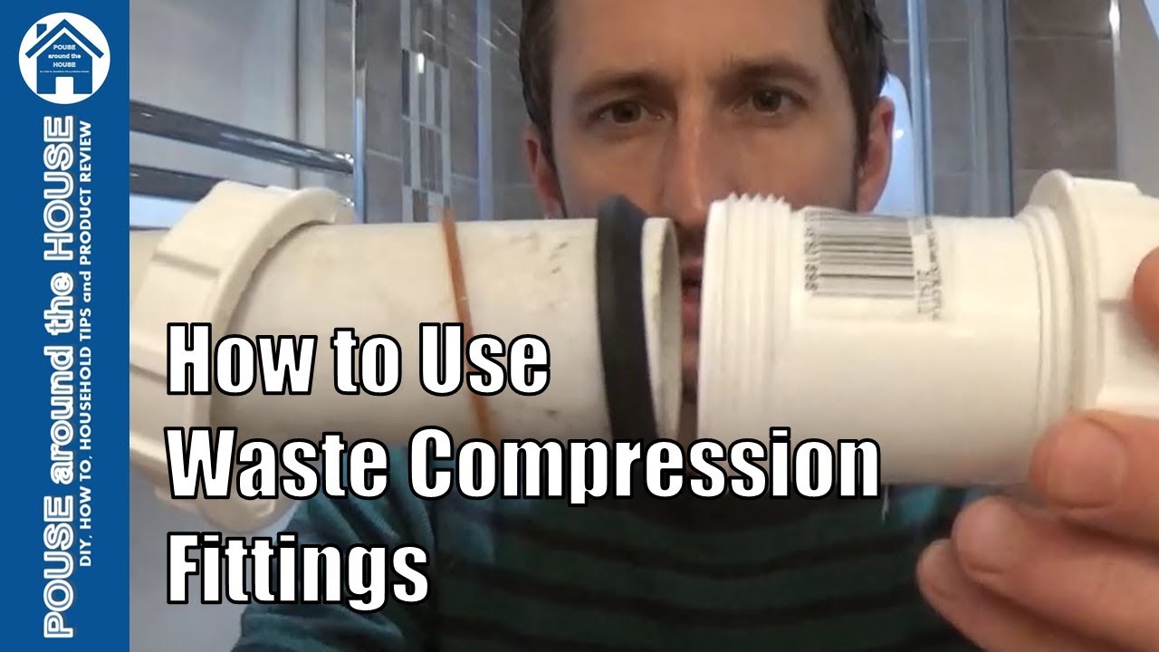 How to use a compression waste fitting. Waste compression plumbing tutorial.