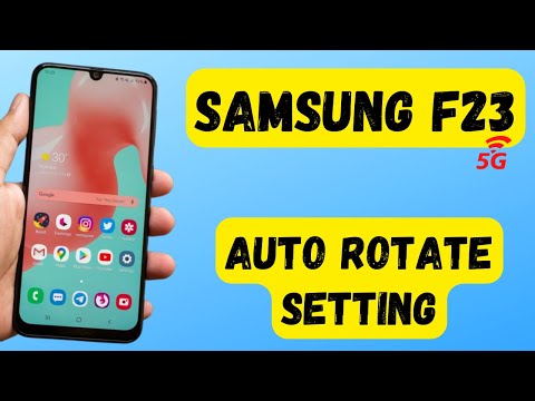Samsung F23 Auto Rotate setting || How to rotate screen in f23 5g