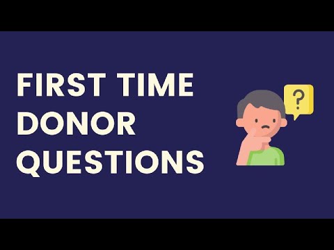 First Time Plasma Donor Questions