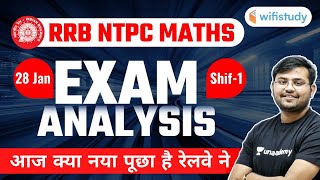 RRB NTPC 2020 | Maths Exam Analysis (28 Jan, 1st Shift) by Sahil Khandelwal