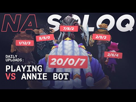 0 Deaths HARD SOLO CARRY Game Vs Annie Bot | The Current State Of NA SoloQ