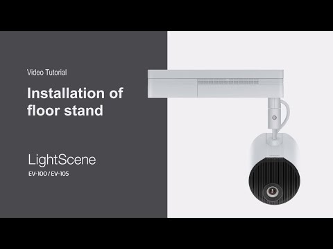 Installing LightScene EV-100 and EV-105 on a Floor Stand