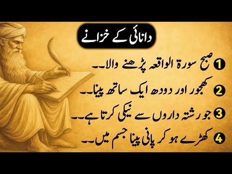Hikmat Ki Batain | Luqman Hakeem Quotes | Wisdom Quotes in Urdu | Danai ki Batain | Aqwal e Zareen