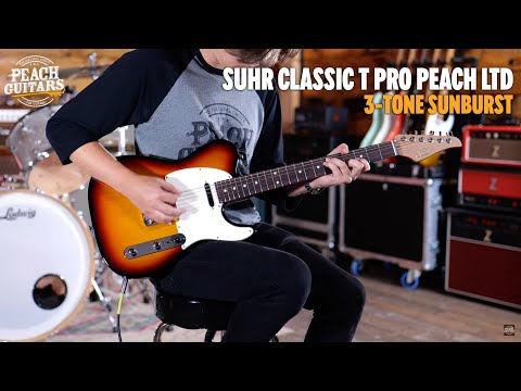 No Talking...Just Tones | Suhr Classic T Pro Peach LTD - 3 Tone Sunburst - Roasted Maple/Rosewood