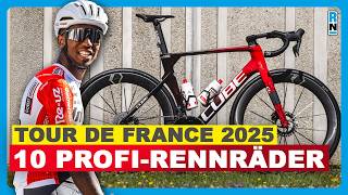 Top 10 Pro-Bikes der Tour de France 2025 – Teil 1 mit Canyon, Cervélo, Cube, van Rysel, Giant etc.