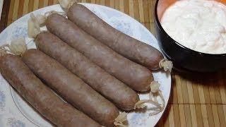 Смотреть онлайн Татарская кухня, рецепт колбасы тутырма
