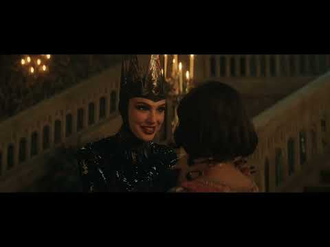 Trailer frame: end-credits glow over the castle as the finale chorus modulates